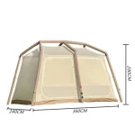 Tobys Inflatable-04 Camping Tent with Pump 4-6 Person Glamping Tents Luxury Cabin Tent with Mesh Windows Doors - Image 5