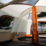 Toby's New 6-8 person double layer outdoor camping tent, A bedroom and a living room, family cabin (Khaki) - Image 6