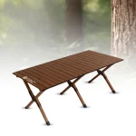 Toby's Table-01 Sturdy Foldable Wooden Table with 6 Legs for Versatile Use in Indoor and Outdoor Spaces