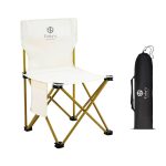 Tobys Camping Chair-10 Ultralight Portable Folding Light Aluminum Chair with Nylon Seat and Lightweight Carrying Bag for Outdoor Travel