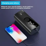 Tobys AC-P5 Tire Inflator Portable Air Compressor Upgrade 8000mAh Electric Air Pump for Car 150-PSI - Image 10