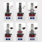 TBS DESIGN M8Pro 9007 2 Pieces Car LED Headlight Original 110W/Pair Power Pure White 6000K Color Temperature - Image 11