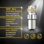 Amber Bulbs For Reverse Lights 1156 23smd, Brake, Signal, Parking Lights, Super-Bright and High Lumen output 625Lm - Image 3