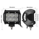 18W Cree LED Light Bar Work Light 2 pieces - Image 4