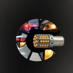 Tobys Super Bright Low Power 1157 44SMD LED Bulbs with 3030 Chip replacement for Back Up Reverse Brake Lights (Yellow) - Image 3