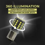 Tobys Super Bright Low Power 1156 44SMD LED Bulbs with 3030 Chip replacement for Back Up Reverse Brake Lights (White) - Image 3