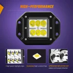 2 Pcs 18W Spot Light Mount LED For Off-road Work Light - Image 3
