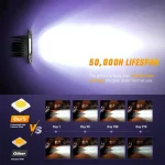 2 Pcs 18W Spot Light Mount LED For Off-road Work Light - Image 6