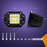 2 Pcs 18W Spot Light Mount LED For Off-road Work Light - Image 7