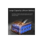 Electric High Pressure Cleaner Machine, 24V Cordless Portable Washer, 200W 30 Bar Lithium Handheld Car Cleaning Device With Foam Generator Nozzle Water Pump, ASB + PC Material, Black - Image 5