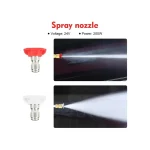 Electric High Pressure Cleaner Machine, 24V Cordless Portable Washer, 200W 30 Bar Lithium Handheld Car Cleaning Device With Foam Generator Nozzle Water Pump, ASB + PC Material, Black - Image 2