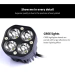TBS S40 Yellow Waterproof Driving Off-Road Work Lights  LED White Driving Fog Lights 2 Pieces Of 3 Inch 40W For Off-Road 4X4 Jeep - Image 2