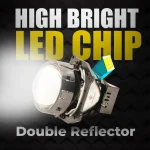 Tobys Lens LS-01 3 Inch Bi LED Projector 104watts/Pair power with 6000K Color Temperature Car Headlight - Image 3
