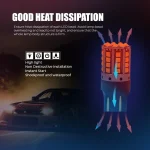 Tobys Super Bright Low Power 7443 44SMD LED Bulbs with 3030 Chip replacement for Back Up Reverse Brake Lights (Yellow) - Image 2