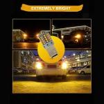 Tobys Super Bright Low Power 1157 44SMD LED Bulbs with 3030 Chip replacement for Back Up Reverse Brake Lights (Yellow) - Image 4