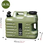 Toby's Camping Water Container with Spigot 4.9 Gallon Water Jug Large Water Storage Containers Truly No Leakage Water Tank BPA Free Portable Emergency Can for Car Driving Camping Hiking - Image 4