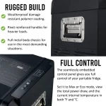 Toby's TR-37 Electric Cooler Portable Refrigerator Freezer Compact Fridge freezer Electric Cooler for Car RV Vehicle Boat Home Use Travel Camping Truck Party Picnic Outdoor (37 Liter) - Image 6