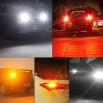 Tobys Super Bright Low Power 1157 40SMD LED Bulbs with 3030 Chip replacement for Back Up Reverse Brake Lights (Yellow) - Image 5