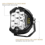 Toby's 60W LED Headlight Jeep Wrangler 7 inch LED headlights, R-60W SF-7 - Image 6