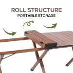 Toby's Table-01 Sturdy Foldable Wooden Table with 6 Legs for Versatile Use in Indoor and Outdoor Spaces - Image 3