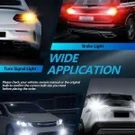 Tobys Super Bright Low Power 1156 44SMD LED Bulbs with 3030 Chip replacement for Back Up Reverse Brake Lights (Yellow) - Image 4