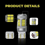 Tobys Super Bright Low Power 7443 40SMD LED Bulbs with 3030 Chip replacement for Back Up Reverse Brake Lights (White) - Image 4