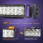 240W 42 Inches Light Bar Combo Light, Floodlight, Spotlight, Aluminum Housing Material with IP67 Waterproof Resistance - Image 3