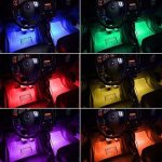 4xCar 18LEDs RGB Interior Atmosphere Music Control Strip Lights - Image 6