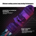 Tobys New TL2 H4 Led Headlight Bulbs with Mini Projector Lens High/Low beam With 6500K white light - Image 4