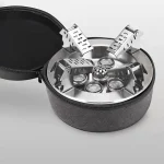 Toby's New Alloy Portable Picnic Camping Stove Windproof Design Gas Cooking Burner with Piezo Ignition and Carrying Case Foldable Stove for Outdoor Backpacking/Hiking/Picnic/Car - Image 3