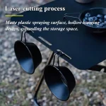 Tobys Set of 4 Folding Chairs With Folding Table - Lightweight Outdoor Camping Chair Table Set With Carry Bag Perfect For Outdoor - Image 7