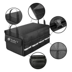 Toby's Car Trunk Organizer Foldable Waterproof Multi-Compartment Car Storage Organizer with Foldable Cover Reflective Strip - Image 5