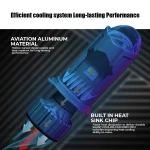 Tobys New TL3 H4 Led Headlight Bulbs with Mini Projector Lens, High/Low beam DC12V 6500K white light - Image 4