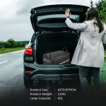 Toby's Car Trunk Organizer Foldable Waterproof Multi-Compartment Car Storage Organizer with Foldable Cover Reflective Strip - Image 4