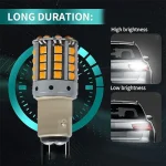 Tobys Super Bright Low Power 1157 44SMD LED Bulbs with 3030 Chip replacement for Back Up Reverse Brake Lights (Yellow) - Image 7
