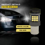Tobys Super Bright Power T20 1156 42SMD LED Bulbs with 2835 Chip replacement for Back Up Reverse Brake Lights (White) - Image 7