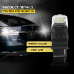 Tobys Super Bright Power T20 3156 16SMD LED Bulbs with 4218 Chip replacement for Back Up Reverse Brake Lights (White) - Image 7