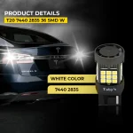 Tobys Super Bright Power T20 7440 36SMD LED Bulbs with 4218 Chip replacement for Back Up Reverse Brake Lights (White) - Image 7