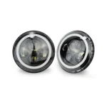 7102 Jeep LED Headlight White Ring, 7-inches Jeep High-Low Headlight White Ring, IP67 Waterproof Rating