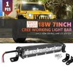7 Inches Light Bar 18W Light Bar Spotlight - Image 4