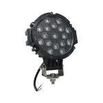 Toby's LED Spot Light, one piece 7 inches 51W Black Flood Beam LED Work Light Bar for Jeep, Truck, Car ATV SUV 4X4 Truck Driving Lamp