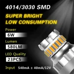 Amber Bulbs For Reverse Lights, 7443 23smd, Brake, Signal, Parking Lights, High Lumen output 580Lm, and No Flickering issue - Image 2