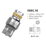 Amber Bulbs For Reverse Lights, 7443 23smd, Brake, Signal, Parking Lights, High Lumen output 580Lm, and No Flickering issue - Image 4