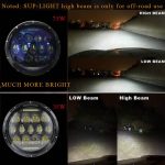75W LED Headlight Jeep Wrangler 7 inch LED headlights, JK 07-16 - Image 5