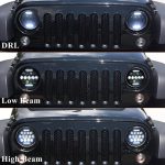 75W LED Headlight Jeep Wrangler 7 inch LED headlights, JK 07-16 - Image 8