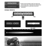 85W 22 Inch Laser Light Bar Universal Fitment Offroad LED Laser Light - Image 3