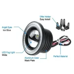 89mm Car Angel Eyes Fog Lights DRL Day Running Light LED Fog Lamps - Image 6