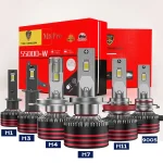 TBS DESIGN M8Pro 9007 2 Pieces Car LED Headlight Original 110W/Pair Power Pure White 6000K Color Temperature - Image 9