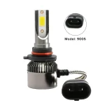 18W Brighter Whiter Stronger 9005 Car LED Headlight/Bulb, COB Light Source Technology with IP67 Waterproof Rating