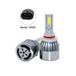 18W/Bulb Power Xtreme Brighter Whiter 9005 Car LED Headlight, 1800Lm Luminous Flux with COB Light Source Technology